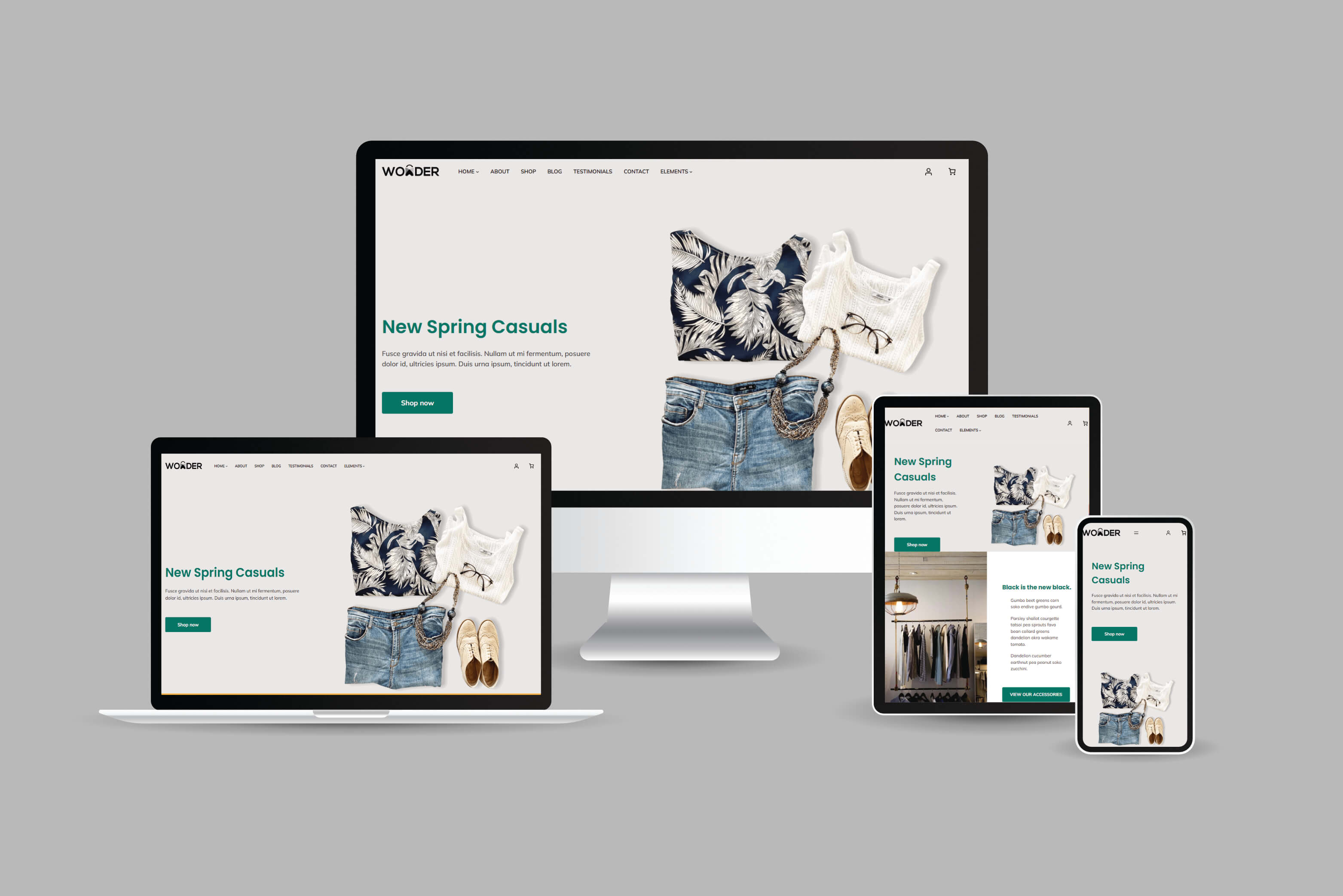 erstellt von webdesigner christoph schade eine professionelle portfoliowebsite als onlineshop auf verschiedenen screens - resposive webdesign in halle saale