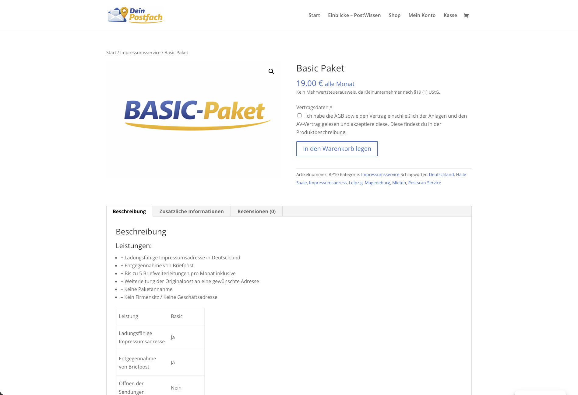 Responsive Produkteseite eines WooCommerce Shops Responsive Produkteseite eines WooCommerce Shops